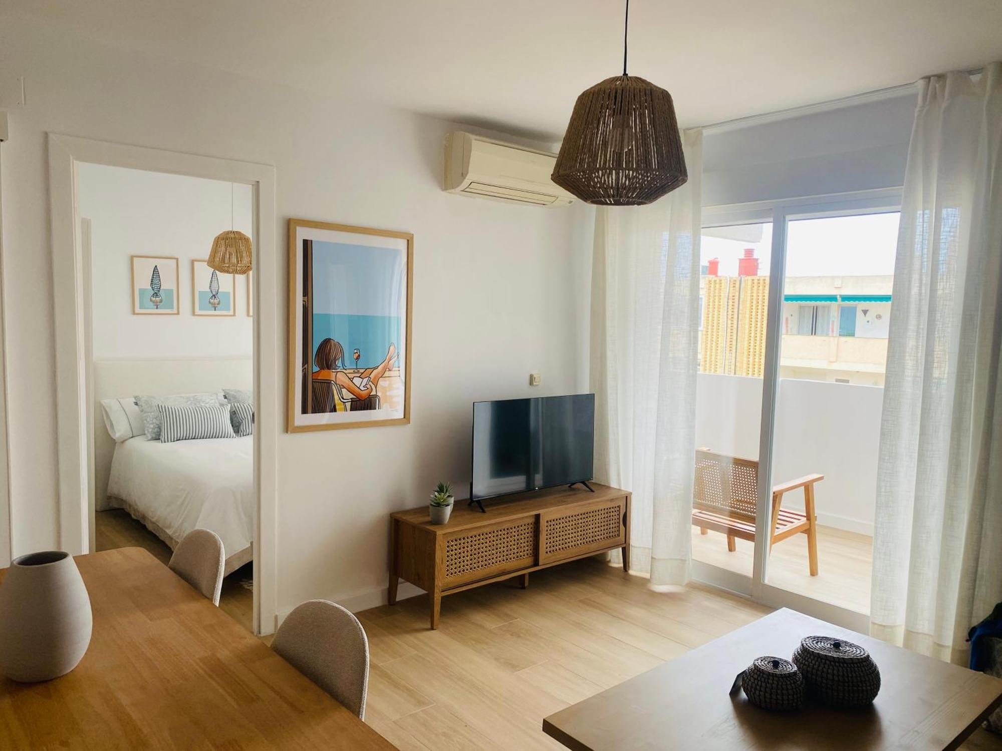 Saona Coast - Apartamento Reformado En Playa Arenal, Шабія Екстер'єр фото